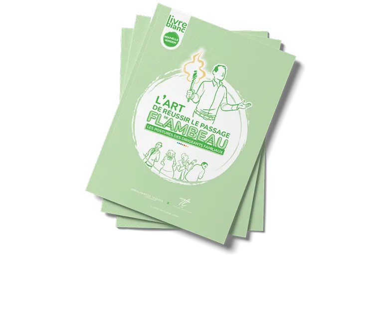 Couverture verte du livre L'art de réussir le passage de flambeau
